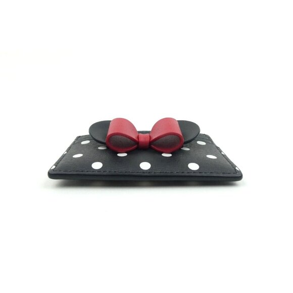 Kate Spade Black Multi Disney X Minnie Card Case NWT - Picture 3 of 8